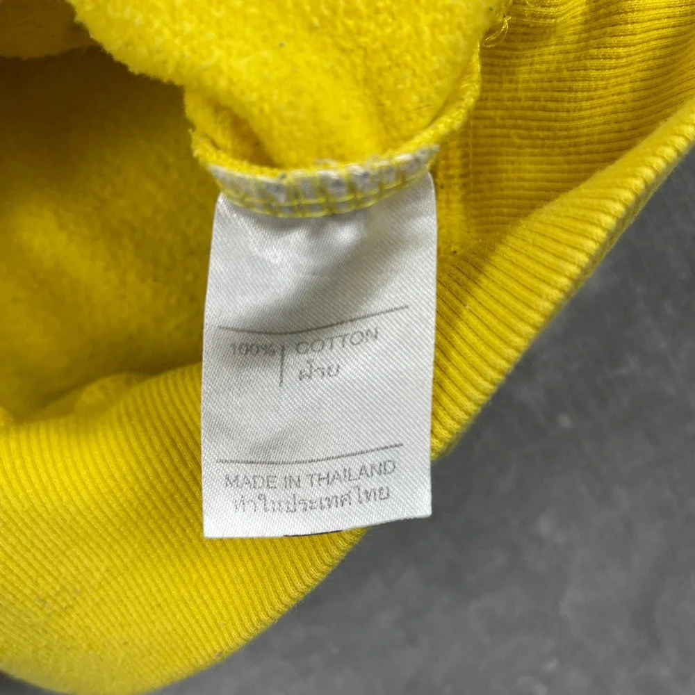 Chelsea Football Club Men XL Yellow Hoodie Trefoil Logo Soccer Sweatshirt